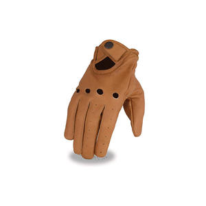 Guantes de conducción de cuero de alta calidad de la mejor fabricación Guantes de conducción de cuero de seguridad para hombres - Product Image 3