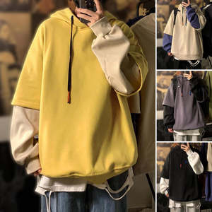 Sudadera gruesa con capucha para hombre, ropa de calle gruesa de lana, holgada, personalizada, de talla grande - Product Image 2