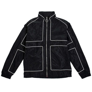 Chaqueta Cortavientos Reflectante para Hombre con Logotipo Personalizado al por Mayor de la Mejor Calidad, Chaqueta Cortavientos con Cremallera Reflectante de Poliéster y Nailon - Product Image 1
