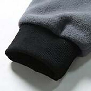 Sudadera de Forro Polar Gris para Hombre, Cuello Redondo, Corte Holgado, Color Sólido, Manga Larga, Estilo Casual para Otoño, Bordada, 100% Algodón - Product Image 2