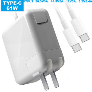 Hot Selling Macbook Power Supply <b>Adapter</b> 61W <b>Type</b>-<b>C</b> Charger for Laptop Compatible EU/US Sockets PD3.1 QC2.0 SCP 5V3A 25A - Product Image 4