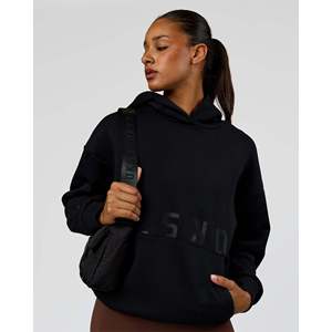 Damen Oversize-Hoodie - Shadow Mode Schwarzer Sweatshirt - Product Image 4