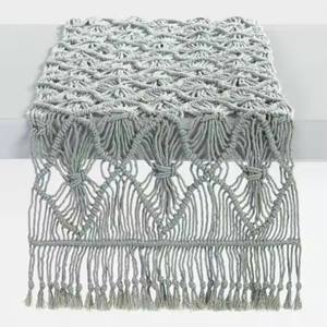 2025 venta al por mayor camino de mesa de algodón bohemio tejido a mano bohemio macramé decoración de boda - Product Image 1