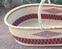 La mejor venta de productos de yute Seagrass Nursery Shelf Baby Cribs Bed Natural hecho a mano Baby Room Decor - Product Image 3