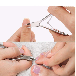 Coupe-ongles portable de luxe en acier inoxydable à double ressort avec lame tranchante et ouverture large pour manucure et pédicure, prix d'usine - Product Image 5