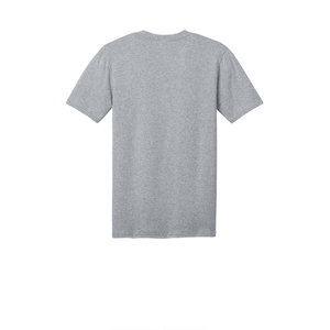 Camiseta de algodón con cuello en V para hombre, suave, transpirable, de manga corta, informal, de color sólido, para uso diario. - Product Image 2