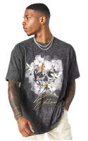 Camiseta de Algodón 100% para Hombre, con Logotipo Personalizado al por Mayor, Lavado Ácido, Unisex, Impresión Serigráfica, Estilo Vintage