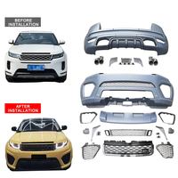 Kit carrosserie SVR 2010-2017 pour Land Rover Range Rover Evoque, accessoires avec pare-chocs avant, calandre, couvercle de phare, aération latérale, partie d'échappement