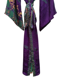 Camisa de Playa, Kimono de Seda para Mujer, Multicolor, Suave, Ropa de Casa, Blusa de Seda Multicolor, Kimono Corto Tipo Túnica - Product Image 3