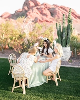 Chaises pour enfants en rotin tressé écologiques et sécuritaires pour une utilisation en extérieur et dans le salon, décoration pour anniversaire, mariage, fête