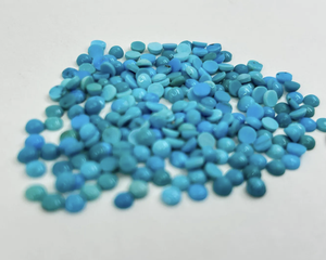 พลอยอะริโซนาสีเทอร์ควอยซ์ทรงกลมอัญมณีทรงหลวมด้านหลังเรียบสีฟ้าธรรมชาติปรับเทียบราคาโรงงานสำหรับการทำเครื่องประดับ - Product Image 3