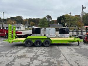 รถพ่วงบรรทุกแบบแบน 83x24 21K รุ่นใหม่ สำหรับงานหนัก แบบเพลาคู่ ระดับพื้นต่ำ สำหรับขนย้ายรถยนต์และเครื่องจักรก่อสร้าง - Product Image 6