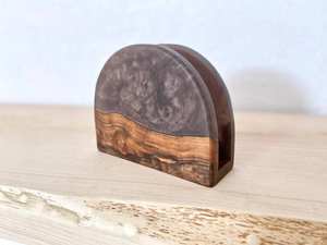 Porta Servilletas Elegante de Madera y Resina Epoxi para Restaurante, Gran Venta - Product Image 6