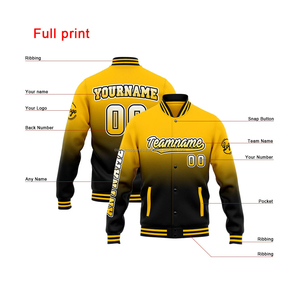 Embroidered wool festival <b>varsity</b> <b>jacket</b> with custom logo for men's events - Product Image 2