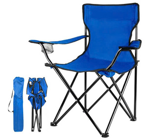 Set 2 Modern Folding <b>Camping</b> Chairs Built 4 Can Cooler Cushioned Seat Backrest Side Pockets Cup Holder Eco-Friendly <b>Firepit</b> - Product Image 3