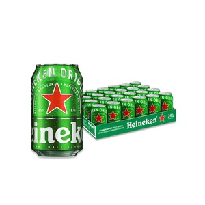 Heineken Original Lager <b>Beer</b> Premium Quality 330ml X 24 Cans - Product Image 1