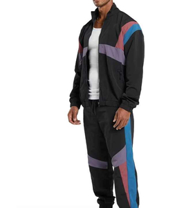 ชุดเสื้อกันลมและชุดวอร์มผ้าไนลอนผ้าโพลีเอสเตอร์สองชิ้นสำหรับผู้ชายใหม่2025 - Product Image 1