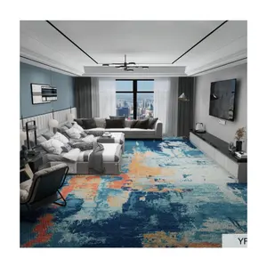 하이 퀄리티 5 성급 호텔 홀 카펫 벽 카펫 로비 방화 바닥 블루 복도 카펫 호텔