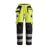 Pantalones de Trabajo de Seguridad con Múltiples Bolsillos, Unisex, Reflectantes, de Alta Visibilidad, Resistentes al Fuego, de Algodón, Personalizables y de Alta Calidad