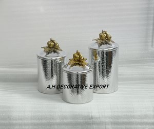 Silver Classic Eco-Friendly Antique Hammered Cookware Set Casserole Pot Lid Artisan Buffet Server Casserole - Product Image 6