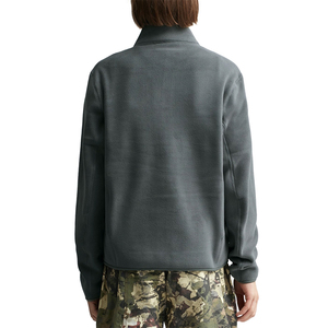 Sweatshirts en molleton personnalisé avec fermeture éclair quart avec découpe unie pour hommes avec logo personnalisé mélange de polyester/coton respirant - Product Image 4