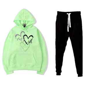 Conjunto Deportivo de Invierno para Mujer, Diseño 2 en 1, Talla Grande, Elegante, de Felpa, al por Mayor, Personalizado, de Algodón - Product Image 5