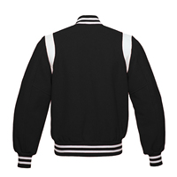 Blouson Bomber Universitaire Personnalisable avec Logo Avant, Classique en Laine, Unisexe, Décontracté, en Coton Côtelé, Style Collège, Vestes pour Hommes