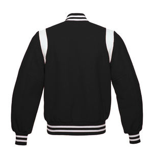 Varsity Jacket Classic Wool Leather Unisex Casual Wear Varsity Bomber Ligero Algodón Acanalado College Fashion Chaquetas para hombres - Product Image 2