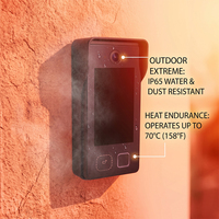 Interphone vidéo IP PoE intelligent Hiwink Tuya avec reconnaissance faciale, interphone de luxe, station de contrôle d'accès multiple pour projets de villas