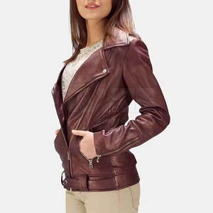 La chaqueta de cuero de último estilo para mujer más vendida de punto transpirable a precio mayorista - Product Image 5