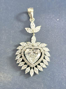 Collar con colgante de cobre en forma de corazón/corazón para amantes, diseño personalizado, decoración de verano de tendencia - Product Image 4