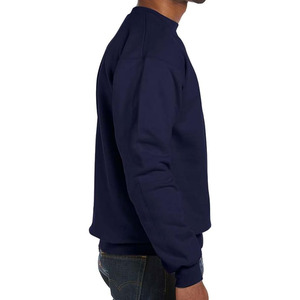 สเวตเตอร์คอกลมแขนยาวสำหรับผู้ชายและผู้หญิงเสื้อสเวตเตอร์แบบสวมหัวผ้าฝ้ายผสมสีพื้นสำหรับผู้ชาย - Product Image 3