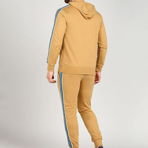 Venta al por mayor personalizado impreso 400GSM French Terry Unisex Pull-over Jogging Suit transpirable con capucha algodón poliéster sudaderas con capucha pantalones conjunto - Product Image 4