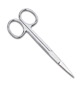 Venta al por mayor Iris cinta miniatura Super corte tijera tamaño 4 "Hoja curva recta espejo pulido instrumento quirúrgico de acero inoxidable - Product Image 5