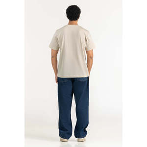 เสื้อยืดคอตตอน 100% ทรงหลวม ระบายอากาศได้ดี ลายเสือดาว สไตล์ลำลองสำหรับฤดูร้อน  โลโก้ด้านหน้าเรียบง่าย รับผลิตแบบ OEM ODM จากผู้ผลิตและผู้จัดจำหน่าย - Product Image 6
