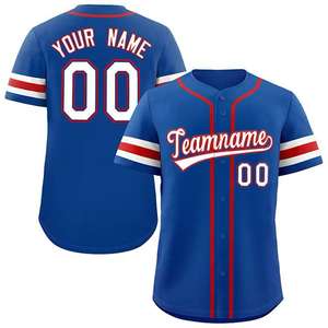 Jersey de béisbol personalizado nuevo de alta calidad bordado frente y mangas forro personalizado nuevo de alta calidad - Product Image 5