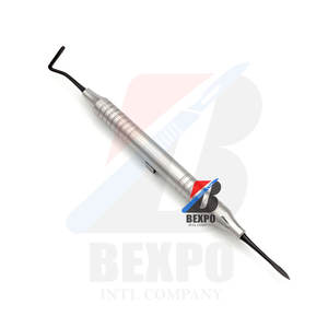 Dental 3 Periotome Slight Curved/Straight, Serrated Instrument Periodontal Manual Power Source <b>Tool</b> for <b>Cleaning</b> & Filling <b>Teeth</b> - Product Image 3
