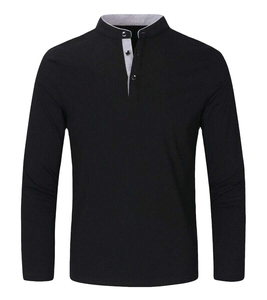 Polo informal de negocios para hombre, camiseta de manga larga, Top cómodo de verano - Product Image 1