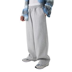 Pantalon de survêtement en polaire léger pour homme 2025, coupe droite, devant plat, taille mi-haute, ample, respirant, fermeture à cordon, écologique - Product Image 1
