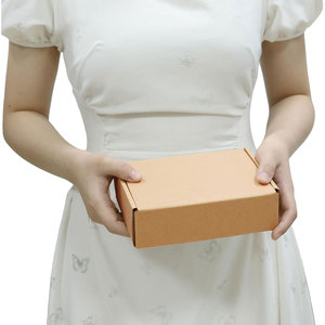 Cajas de embalaje de papel Kraft para el envío Brown Tab Lock Tuck Top Mailer Cajas Pequeñas cajas de embalaje de regalo de cartón - Product Image 4