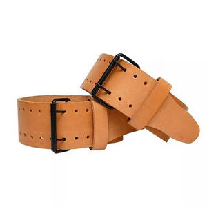 เข็มขัดหนังแบบง่ามยกน้ำหนักสำหรับทั้งชายและหญิงพร้อมหัวเข็มขัดโลโก้ออกแบบได้ตามต้องการ - Product Image 4