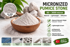 ผงภูเขาไฟธรรมชาติ Pumice World แบบละเอียด ขนาดไมครอน สำหรับอุตสาหกรรม ผลิตจากเนฟเซฮีร์ สำหรับงานขัดและขัดเงา - Product Image 4
