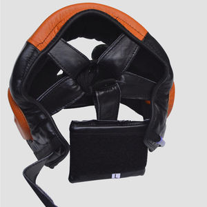 Cowhide Leather <b>MMA</b> <b>Dummy</b> Head Guard Sparring Helmet Protector Gear BLAZE FIGHT GEAR Model BFG-HG-09 for Boxing and Fighting - Product Image 2