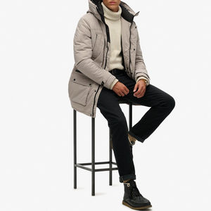 Vente en gros Veste parka rembourrée pour hommes Vêtements d'hiver imperméables Bonne qualité High Street Parkas Jacket pour hommes Steet wear - Product Image 2