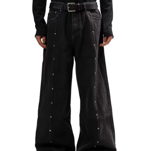 กางเกงยีนส์ผ้ายืดสำหรับผู้ชายออกแบบได้ตามต้องการเสื้อผ้าแนวสตรีทฮิปฮอปสไตล์วินเทจ3D - Product Image 1