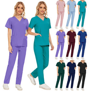 Tenues médicales professionnelles en tissu polycoton, uniformes d'hôpital pour médecins, infirmières et cliniques - Product Image 2