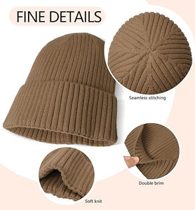 Fashion Solid Color Knitted Beanies <b>Hat</b> Winter <b>Warm</b> Ski <b>Hats</b> <b>Men</b> Women Multicolor Skullies Caps Soft Elastic Cap Sport Bonnet - Product Image 4