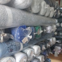 Tissu imprimé en feuille de polyester spandex fabriqué en corée pour la confection de vêtements et de robes de soirée