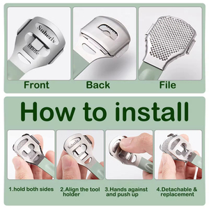 ชุดเครื่องมือทำเล็บเท้าแบบสปาระดับพรีเมี่ยมพร้อมเครื่องมือสแตนเลสและซองหนังสำหรับคนรักความงามที่มีสไตล์ - Product Image 2