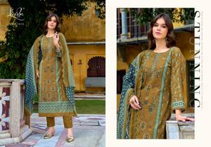 คอลเลกชันวัสดุชุดผ้าฝ้ายสนามหญ้าแคตตาล็อกเต็มรูปแบบในราคาขายส่งราคาพิเศษ - Product Image 4